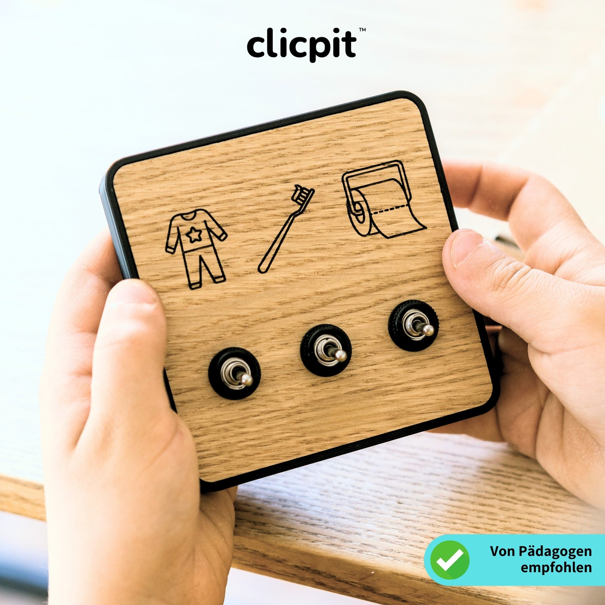 Clicpit Kids - das Routine Cockpit für Kinder. Selbstständig durch den Tag, spielerisch und leicht - swiss made